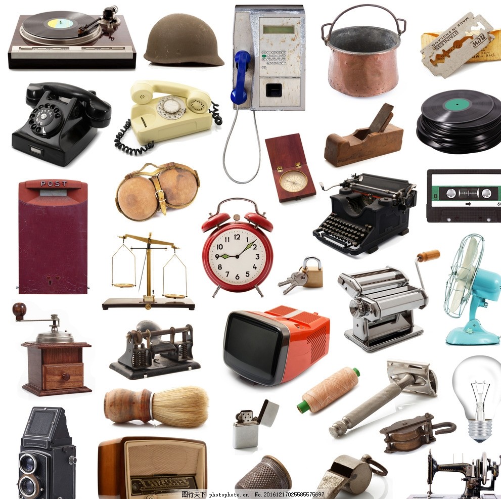 復古九十年代生活用品高清